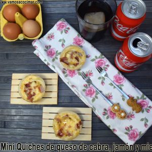 receta-mini-quiches-queso-cabra-jamon-iberico-miel