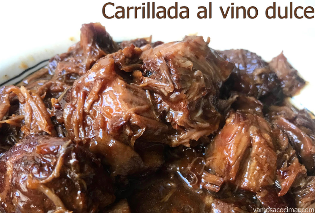 Carrillada al vino dulce