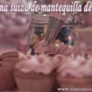 Crema suiza de mantequilla de fresas